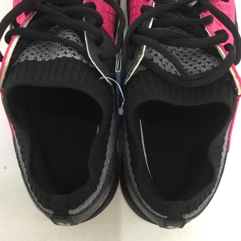 ヨネックス YONEX スニーカー スニーカー バドミントン シューズ パワークッション エクリプションZ 24.5cm 24.5cm ロゴ、文字 黒 / ブラック / X 桃 / ピンク / X 青 / ブルー /  レディース USED 古着 中古 10142461