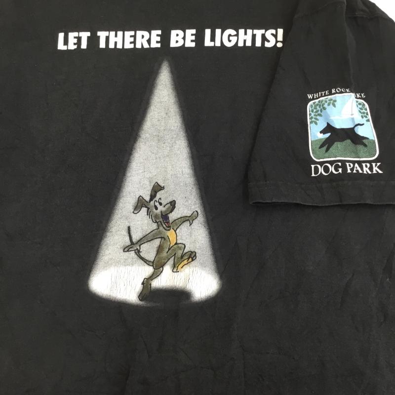 フルーツオブザルーム FRUIT OF THE LOOM Tシャツ 半袖 90’s M プリント X キャラクター 黒 / ブラック /  メンズ USED 古着 中古 10133844