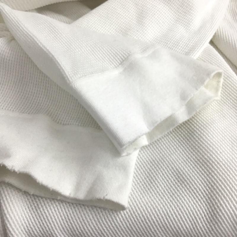 アンセルム ANCELLM カットソー 長袖 anc-ct134 25AW AGEWAFFLECREWLSTSHIRT 3 ダメージ加工 白 / ホワイト /  メンズ USED 古着 中古 10148066