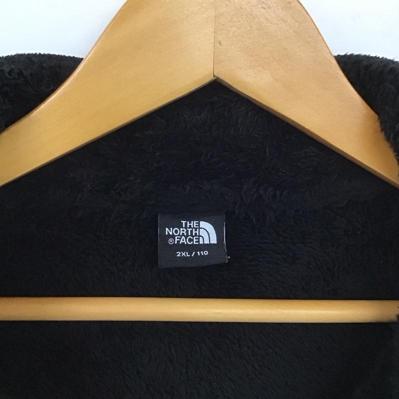 ザノースフェイス THE NORTH FACE ジャケット、上着 ジャケット、ブレザー nj4fj50c ジップアップフリースジャケット アウター XXL ロゴ、文字 黒 / ブラック /  メンズ USED 古着 中古 10129606