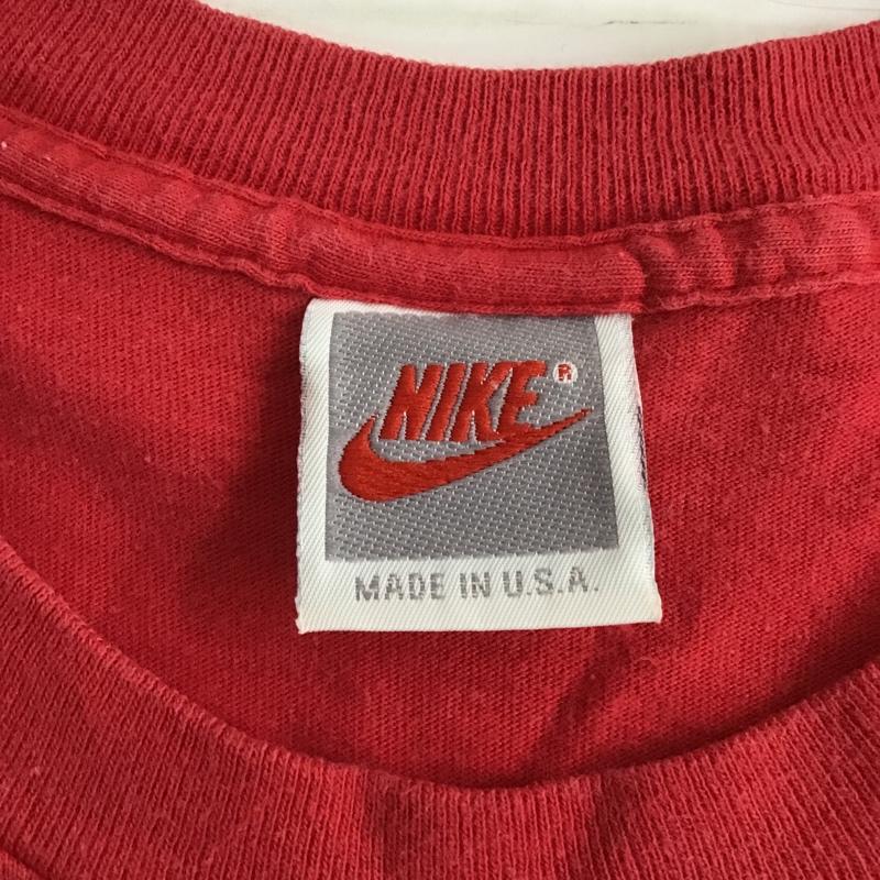 ナイキ NIKE Tシャツ 半袖 90s JORDAN USA製 プリント 赤 / レッド /  メンズ USED 古着 中古 10105744