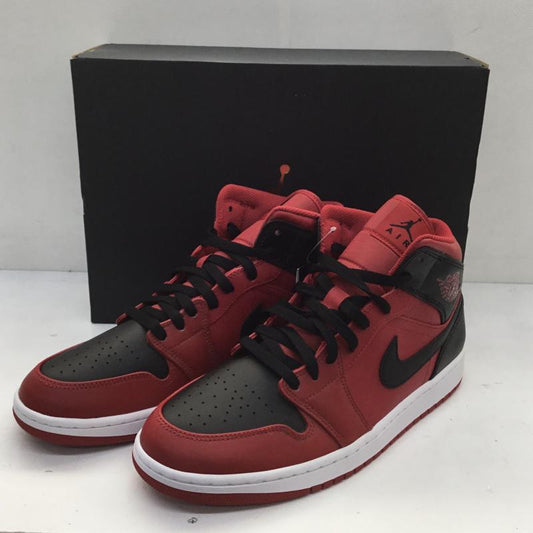 ナイキ NIKE スニーカー スニーカー NIKE AIR JORDAN1 MID 554724-660 28.0cm ロゴ、文字 赤 / レッド / X 黒 / ブラック /  メンズ USED 古着 中古 10128715