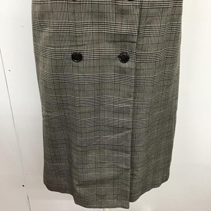 グローバルワーク GLOBAL WORK ワンピース ロングスカート GW719502MC ロングジレ M チェック 黒 / ブラック / X 灰 / グレー / X 赤 / レッド /  レディース USED 古着 中古 10122103