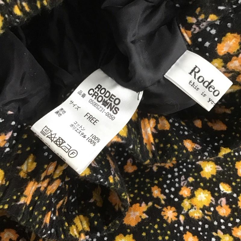 ロデオクラウンズ Rodeo Crowns ボトムス ボトムス 050BSZ31-0050 ワイドパンツ FREE 花柄 黒 / ブラック / X 橙 / オレンジ /  レディース USED 古着 中古 10108434