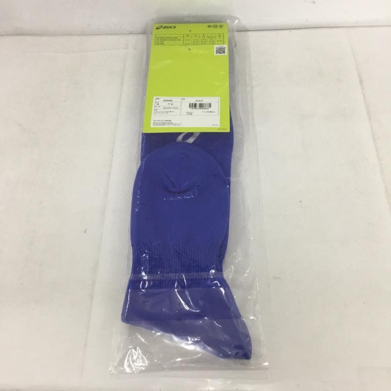 アシックス ASICS ファッション小物 ファッション小物 XSS096 ストッキング ジュニア サッカー 26cm ロゴ、文字 青 / ブルー /  ボーイズ USED 古着 中古 10132161