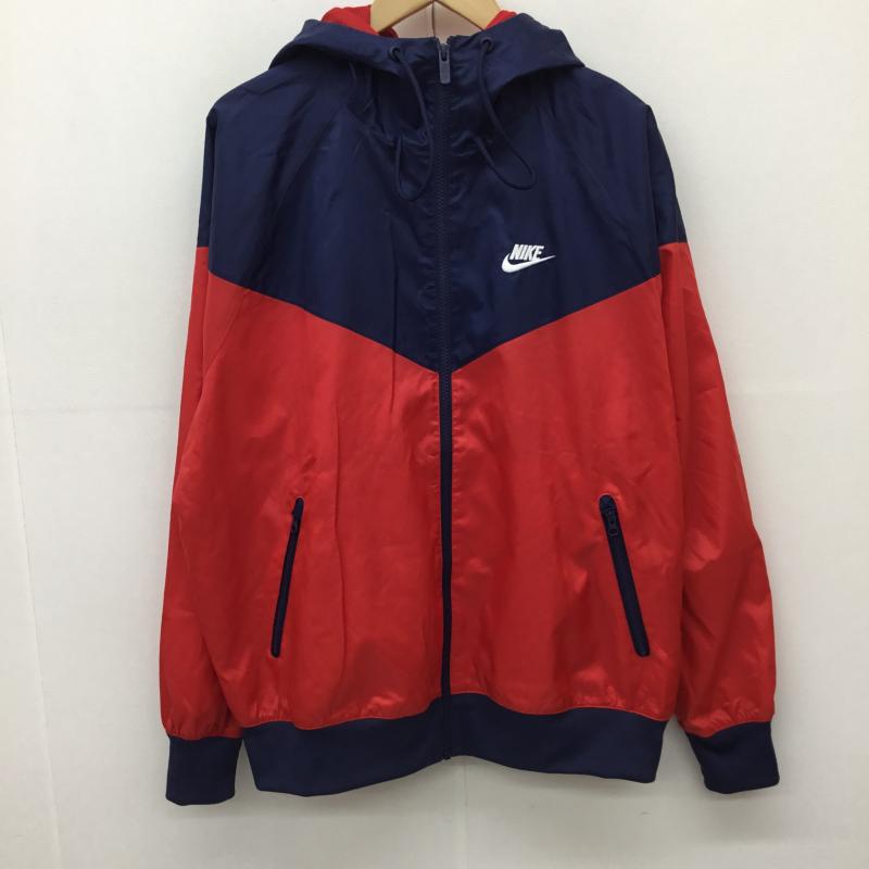 ナイキ NIKE ジャケット、上着 ジャケット、ブレザー DA0002-657 M ロゴ、文字 赤 / レッド / X 紺 / ネイビー /  メンズ USED 古着 中古 10131961