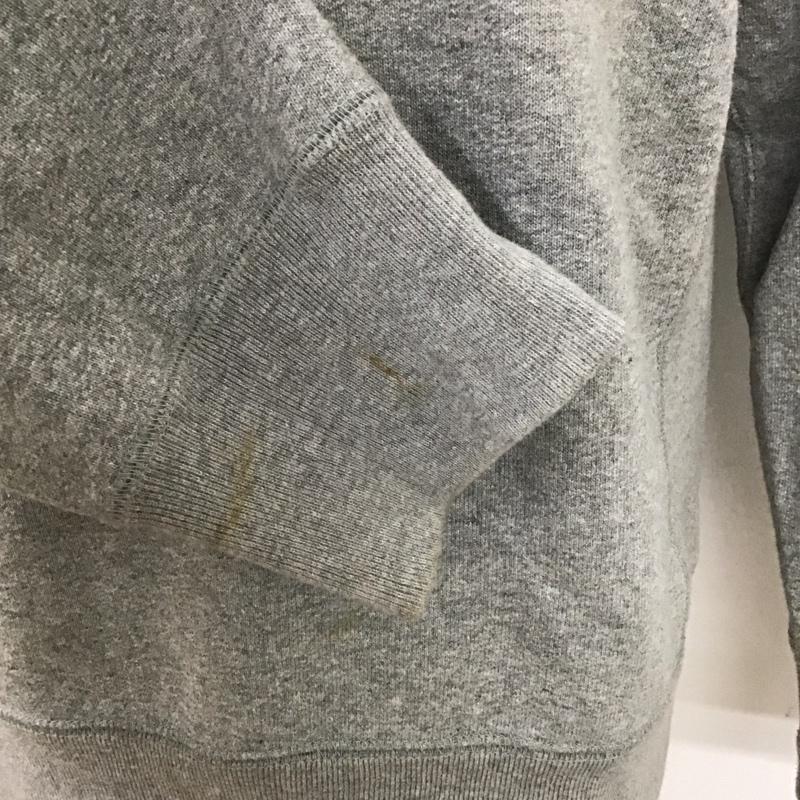 コムデギャルソンオム COMME des GARCONS HOMME トレーナー 長袖 長袖トレーナー スウェット クルーネック リブスウェットカットソー S ロゴ、文字 灰 / グレー /  メンズ USED 古着 中古 10117629