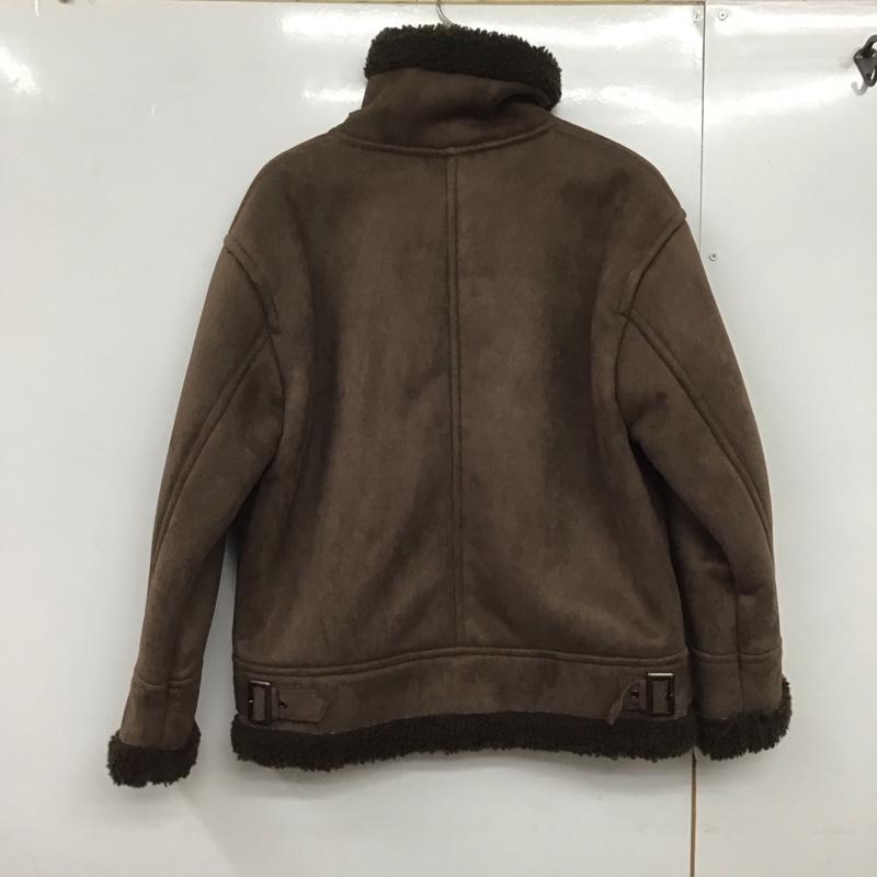 ローリーズファーム LOWRYS FARM ジャケット、上着 ジャケット、ブレザー lf720068 B3ジャケット ジップアップジャケット アウター FREE 無地 茶 / ブラウン /  レディース USED 古着 中古 10144199