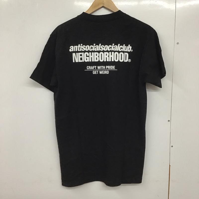 ネイバーフッド NEIGHBORHOOD Tシャツ 半袖 半袖カットソー プリントTシャツ クルーネックカットソー antisocialsocialclub M プリント 黒 / ブラック /  メンズ USED 古着 中古 10132887