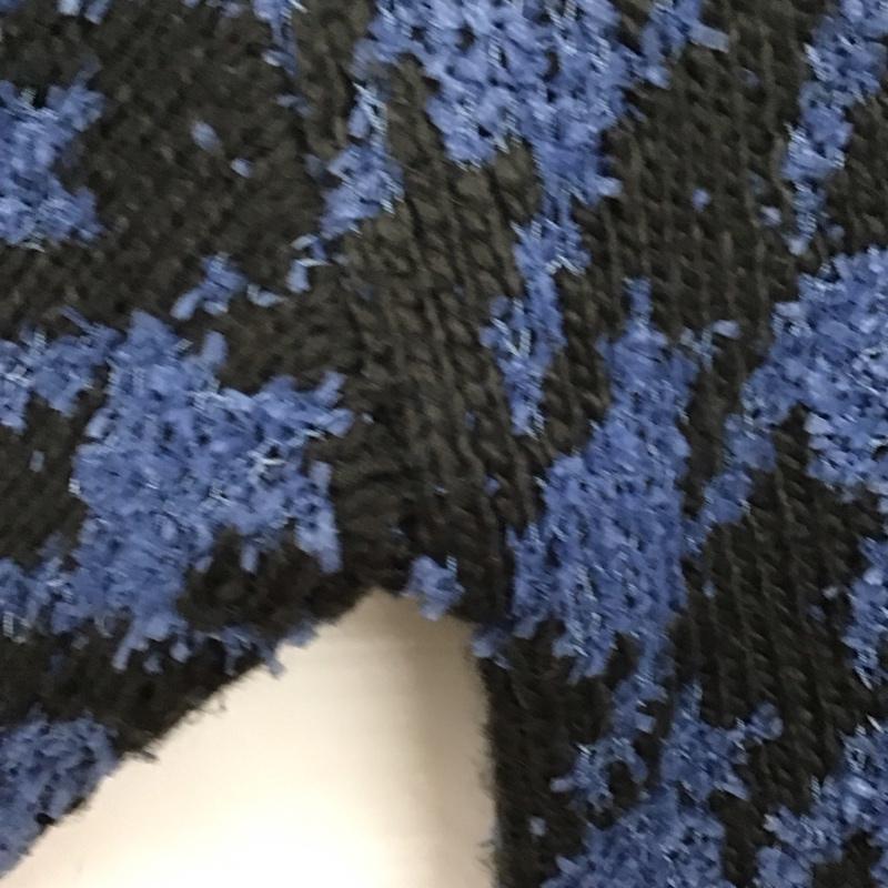 ビームス ハート BEAMS HEART カーディガン 長袖 43-15-0173-213 千鳥格子柄 オーバーサイズ Vネック カーディガン 千鳥格子 黒 / ブラック / X 青 / ブルー /  レディース USED 古着 中古 10147177