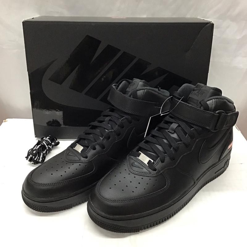 ナイキ NIKE スニーカー スニーカー FZ8784-001 AIR FORCE 1 MID SP Supreme 28.5cm 箱有 28.5cm ロゴ、文字 黒 / ブラック /  メンズ USED 古着 中古 10118873