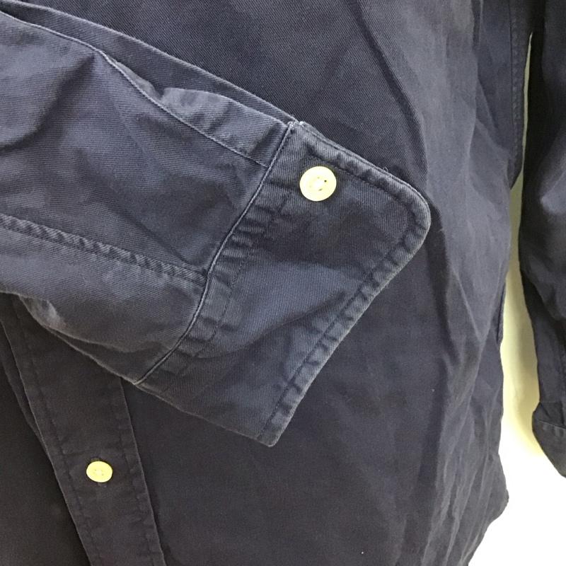 ラルフローレン RALPHLAUREN シャツ、ブラウス 長袖 長袖シャツ カラーシャツ 長袖カットソー S ロゴ、文字 紺 / ネイビー /  メンズ USED 古着 中古 10123866