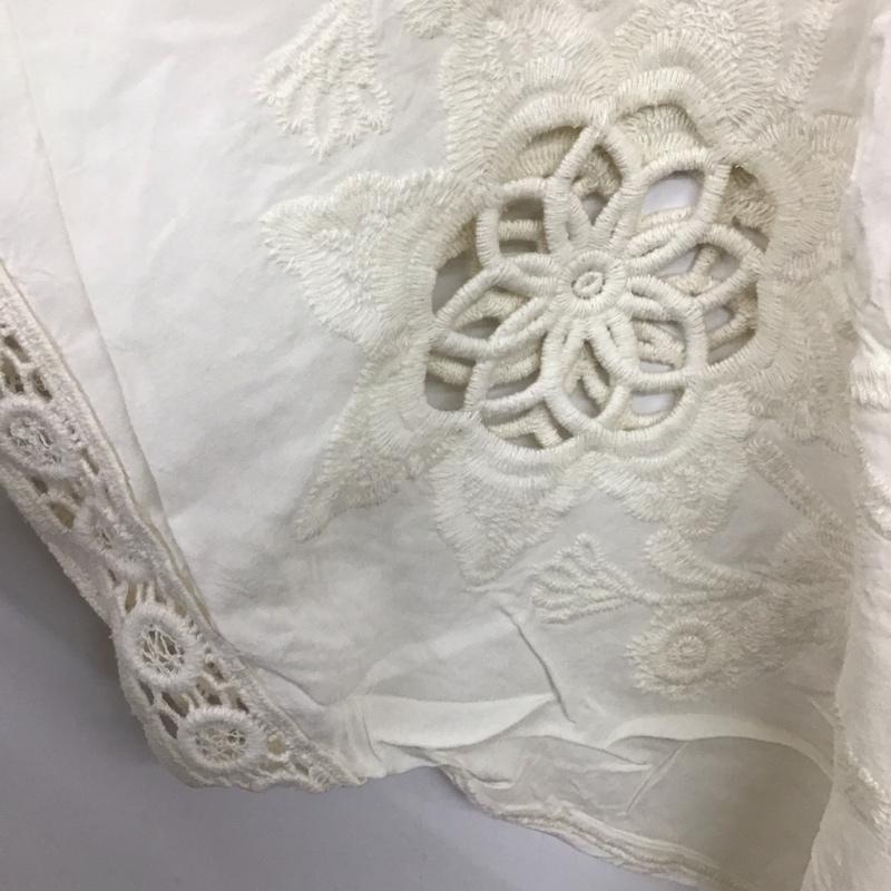 ファーリーレート furryrate カットソー 半袖 ノースリーブカットソー プルオーバー FREE 刺繍 白 / ホワイト /  レディース USED 古着 中古 10142699