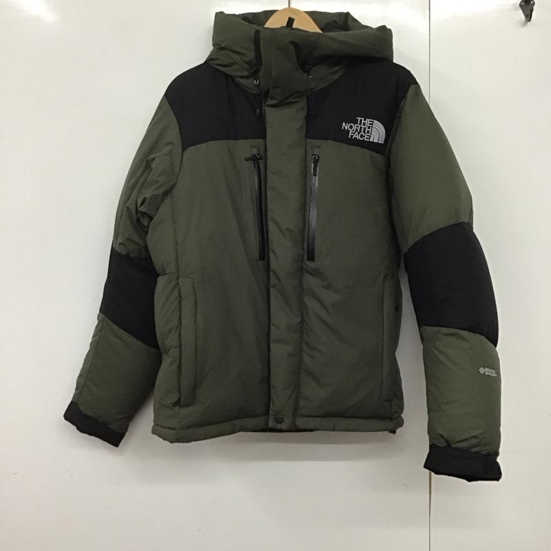 ザノースフェイス THE NORTH FACE ジャケット、上着 ジャンパー、ブルゾン nd91950 バルトロライトダウンジャケット アウター L ロゴ、文字 黒 / ブラック / X カーキ / カーキ /  メンズ USED 古着 中古 10143618