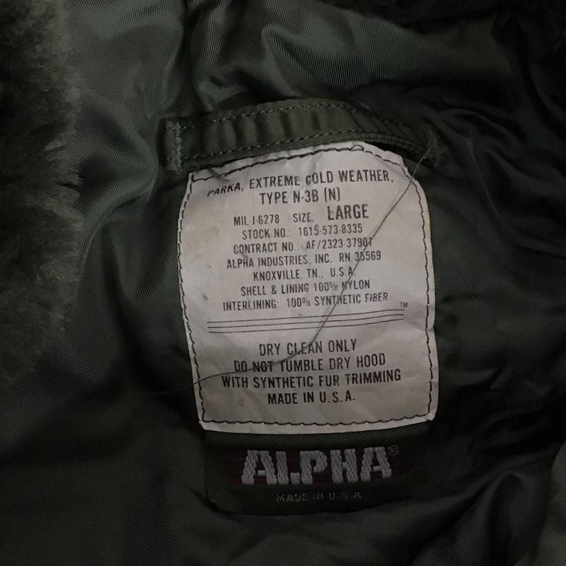 アルファインダストリー Alpha Industries ジャケット、上着 ジャンパー、ブルゾン ジップアップジャケット ジャンパー ジャケット カジュアルジャケット アウター L 無地 カーキ / カーキ /  メンズ USED 古着 中古 10124254