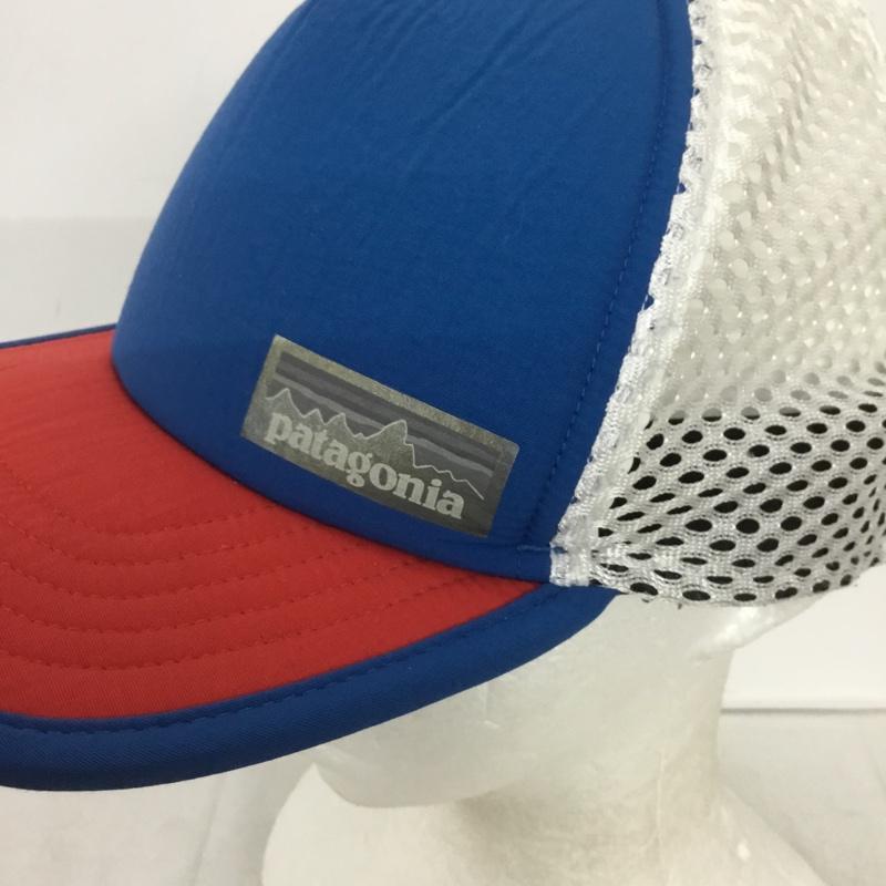 パタゴニア patagonia 帽子 キャップ ダックビル メッシュキャップ ロゴ、文字 白 / ホワイト / X 青 / ブルー / X 赤 / レッド /  メンズ USED 古着 中古 10132111