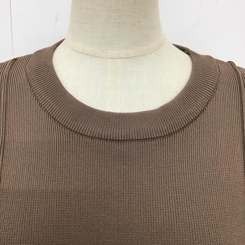 古着 USED ワンピース ロングスカート XP3364 Ti. ALEFS ボリュームスリーブ M 無地 茶 / ブラウン /  レディース USED 古着 中古 10109451