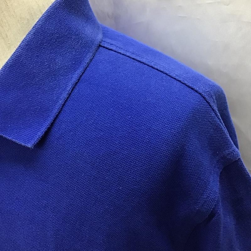 トミーヒルフィガー TOMMY HILFIGER ポロシャツ 半袖 半袖ポロシャツ カラーシャツ 半袖カットソー L ロゴ、文字 青 / ブルー /  メンズ USED 古着 中古 10116249