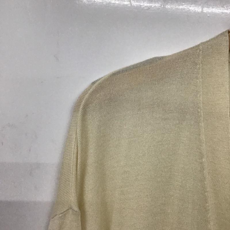 ニコアンド niko and... カーディガン 長袖 長袖ロングカーディガン フロントボタン 4 無地 アイボリー / アイボリー /  レディース USED 古着 中古 10143758