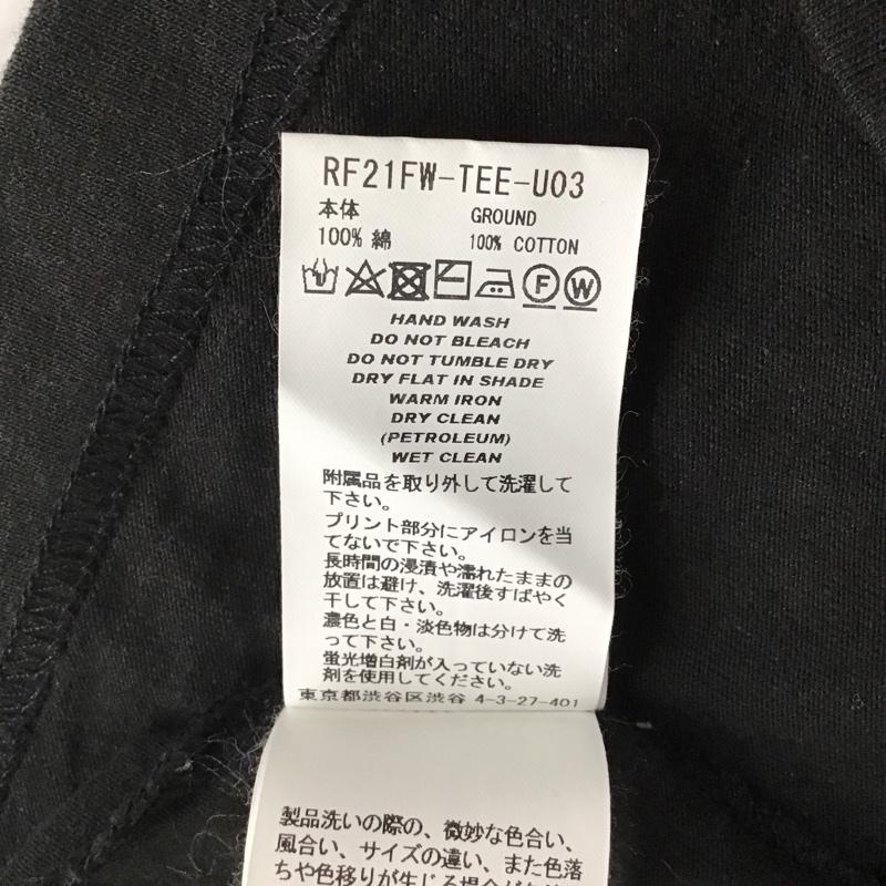 ライオット ファセッタズム RIOT FACETASM カットソー 長袖 rf21fw-tee-u03 21AWORIGINALRIOTLOGOLS 長袖カットソー クルーネックカットソー XL ロゴ、文字 黒 / ブラック /  メンズ USED 古着 中古 10112997