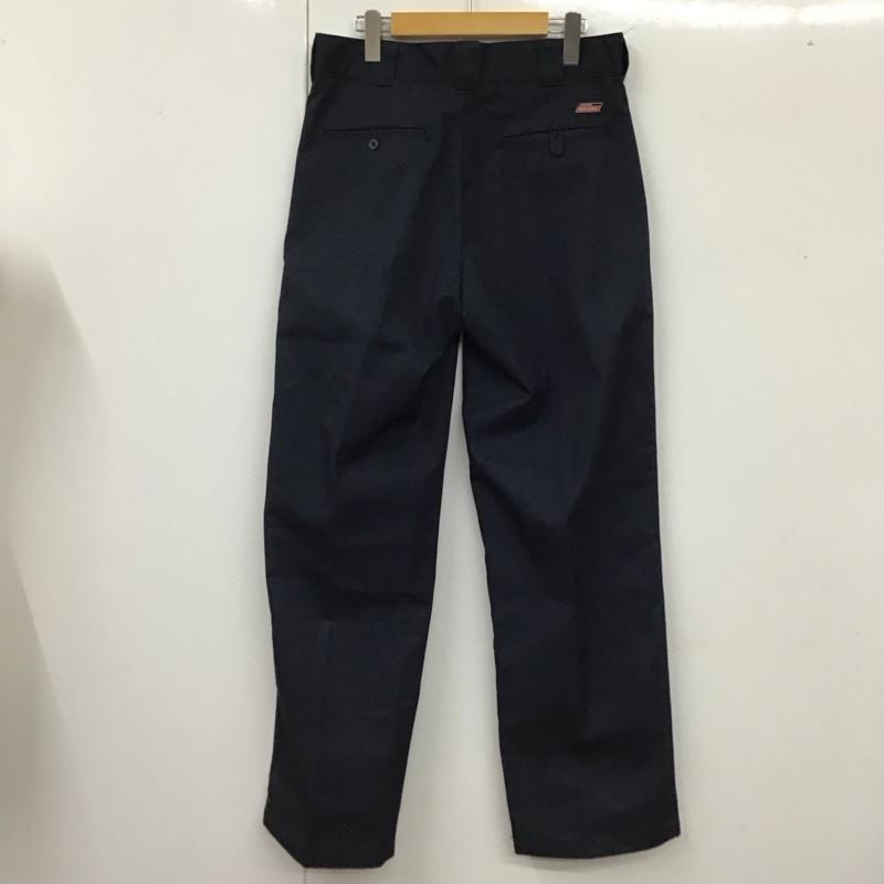 ディッキーズ Dickies パンツ ワークパンツ、ペインターパンツ ワークパンツ ワイドパンツ カジュアルパンツ 32インチ 無地 紺 / ネイビー /  メンズ USED 古着 中古 10117338