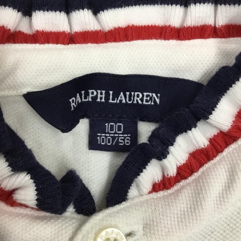 ラルフローレン RALPHLAUREN ワンピース ミニスカート 100cm 無地 白 / ホワイト /  ガールズ USED 古着 中古 10110562