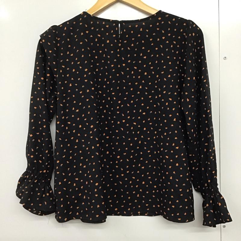 アズールバイマウジー AZUL BY MOUSSY シャツ、ブラウス 長袖 S ドット 黒 / ブラック /  レディース USED 古着 中古 10144589