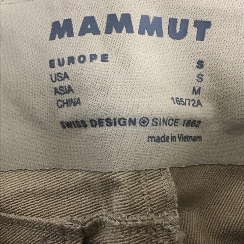 マムート Mammut ボトムス ボトムス 1021-00171 ヤドキンソフトシェルパンツアジアンフィット アウトドアロングパンツ S ロゴ、文字 ベージュ / ベージュ /  レディース USED 古着 中古 10106230