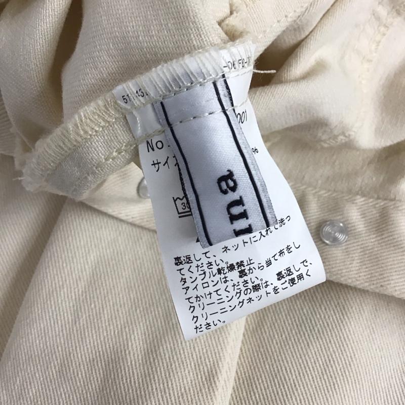 ヌナ NEUNA スカート ロングスカート ロングスカート デニムスカート 巻きスカート M 無地 白 / ホワイト /  レディース USED 古着 中古 10125156