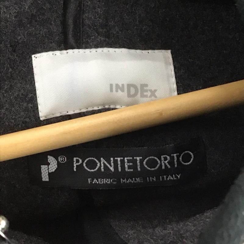 インデックス index ジャケット、上着 ジャンパー、ブルゾン カジュアルジャケット アウター フード付きジャケット M 無地 ダークグレー / ダークグレー /  レディース USED 古着 中古 10147628