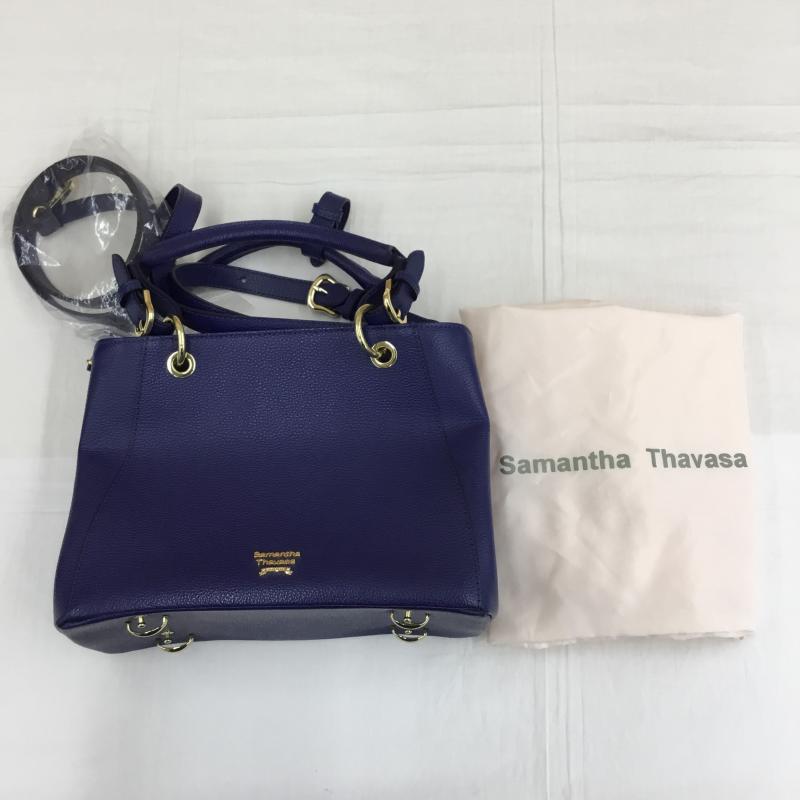 サマンサタバサ Samantha Thavasa ショルダーバッグ ショルダーバッグ 2WAY ロゴ、文字 青 / ブルー /  レディース USED 古着 中古 10137579