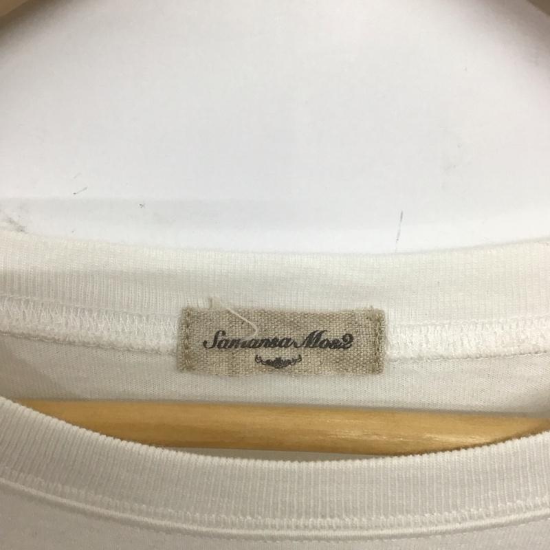 サマンサモスモス Samansa Mos2 Tシャツ 半袖 FREE ロゴ、文字 X プリント 白 / ホワイト /  レディース USED 古着 中古 10137214