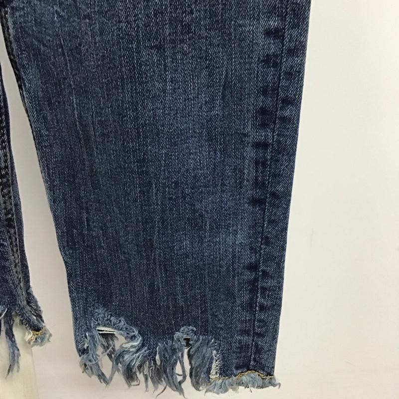 ザラ ZARA パンツ デニム、ジーンズ デニムパンツ スリムパンツ ストレッチパンツ ジーンズ 42インチ 無地 インディゴ / インディゴ /  レディース USED 古着 中古 10120409