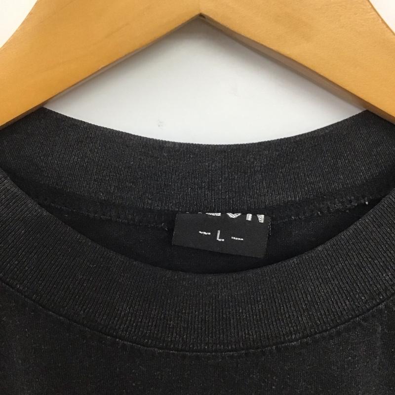 古着 USED Tシャツ 半袖 半袖カットソー プリントTシャツ クルーネックカットソー L プリント 黒 / ブラック /  メンズ USED 古着 中古 10145538