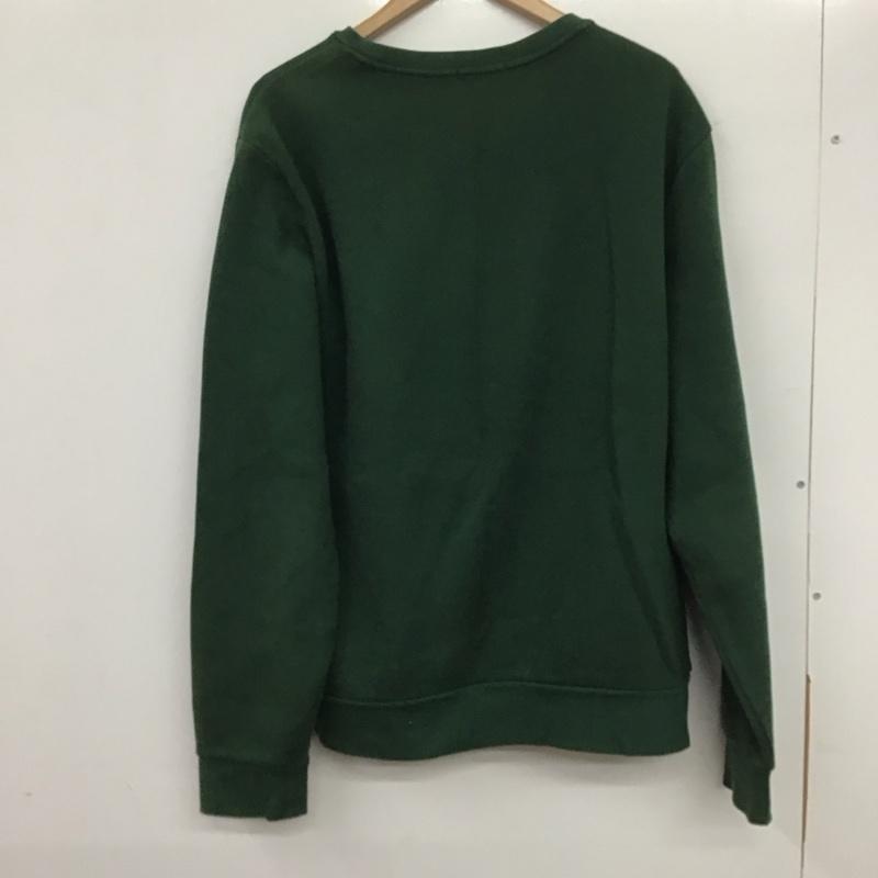 ポロラルフローレン POLO RALPH LAUREN トレーナー 長袖 長袖トレーナー スウェット クルーネック プルオーバー L ロゴ、文字 緑 / グリーン /  メンズ USED 古着 中古 10137822