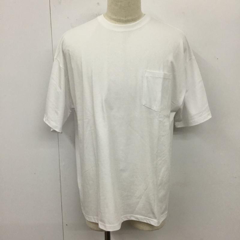 フリークスストア FREAK S STORE Tシャツ 半袖 半袖カットソー プリントTシャツ クルーネックカットソー L 無地 白 / ホワイト /  メンズ USED 古着 中古 10120837