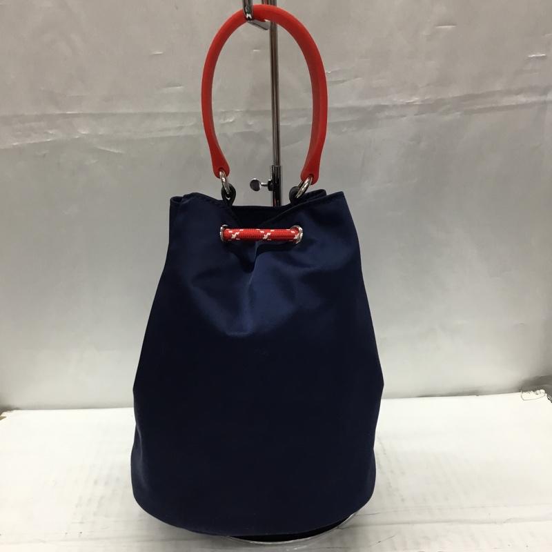 トミー ジーンズ TOMMY JEANS ハンドバッグ ハンドバッグ AW0AW08052 ミニバケツバッグ ショルダー 2WAY ロゴ、文字 紺 / ネイビー / X 赤 / レッド /  レディース USED 古着 中古 10107594