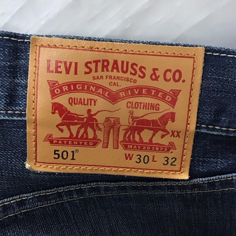 リーバイストラウスアンドコー Levi Strauss & co. パンツ デニム、ジーンズ デニムパンツ ストレートパンツ ワイドパンツ カジュアルパンツ 30インチ 無地 インディゴ / インディゴ /  メンズ USED 古着 中古 10114382