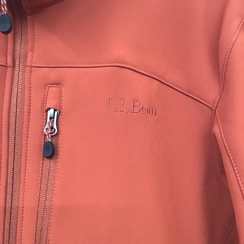 エルエルビーン L.L.Bean ジャケット、上着 ジャケット、ブレザー ジップアップジャケット フリースジャケット アウター スタンドカラー M ロゴ、文字 橙 / オレンジ /  メンズ USED 古着 中古 10136228