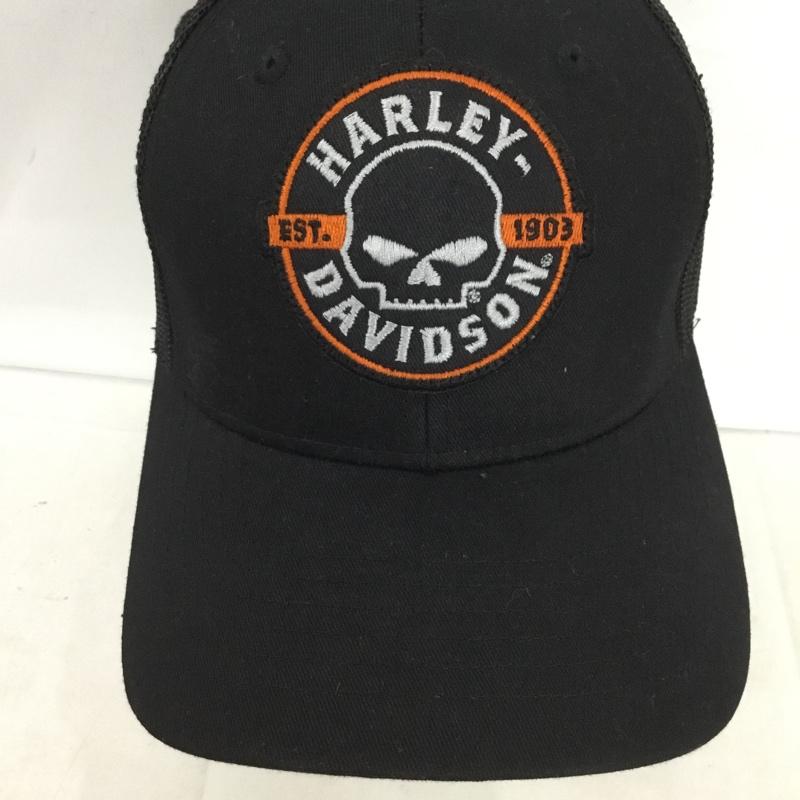 ハーレーダビッドソン Harley-Davidson 帽子 キャップ BR-C50290105 SHINJUKU メッシュキャップ ロゴ、文字 黒 / ブラック /  メンズ USED 古着 中古 10137889