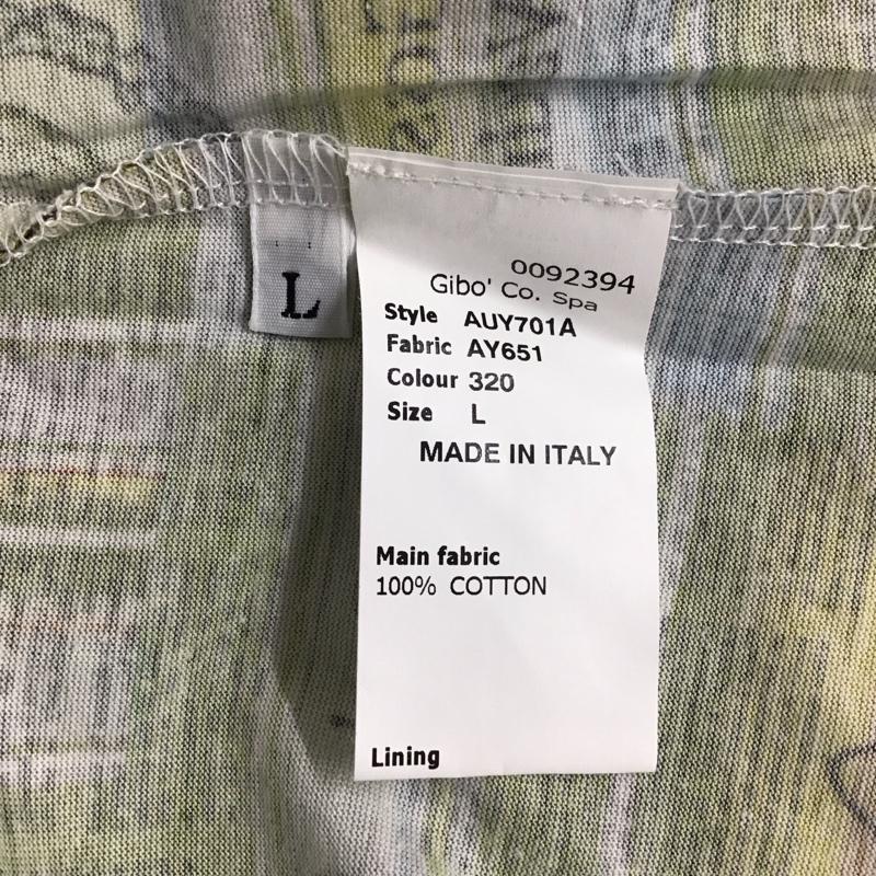 ジョンガリアーノ JOHN GALLIANO Tシャツ 半袖 半袖カットソー プリントTシャツ Vネックカットソー L プリント マルチカラー / マルチカラー /  メンズ USED 古着 中古 10127757
