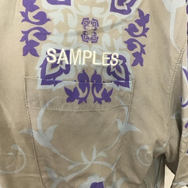 古着 USED シャツ、ブラウス 半袖 半袖シャツ プリントシャツ ポケットシャツ SAMPLESFUCKPRETENDER XL プリント 灰 / グレー /  メンズ USED 古着 中古 10126225