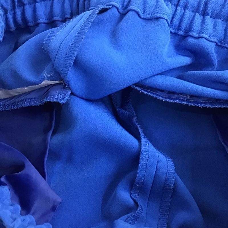 オペークドットクリップ OPAQUE.CLIP パンツ スラックス L 無地 青 / ブルー /  レディース USED 古着 中古 10141312