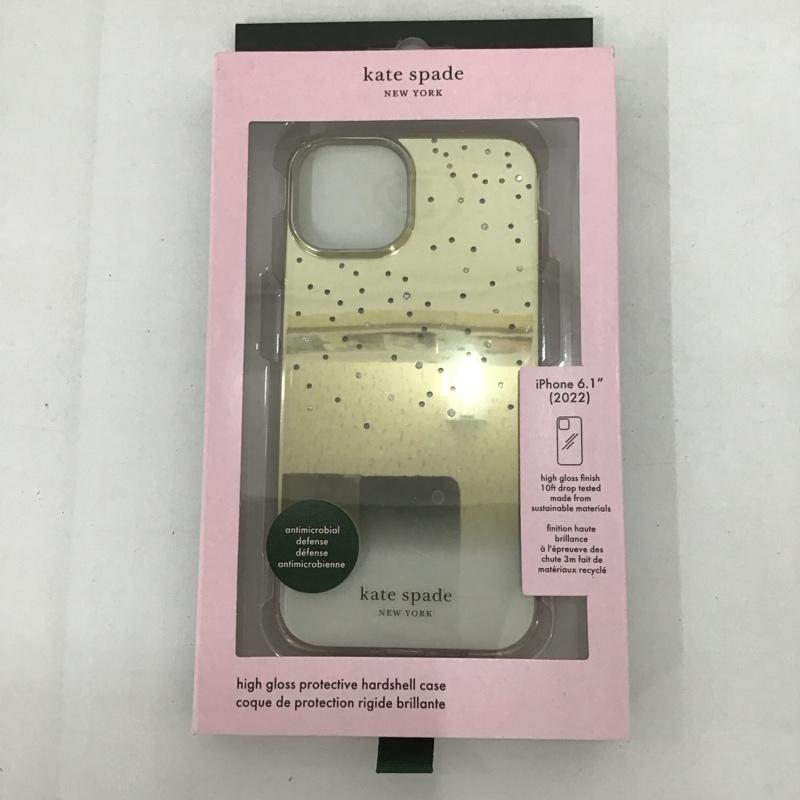 ケイトスペード Kate Spade ファッション小物 ファッション小物 KSIPH-226-MOGLD iPhone14 iPhoneケース Gold Metallic Ombre ロゴ、文字 金 / ゴールド /  レディース USED 古着 中古 10122763
