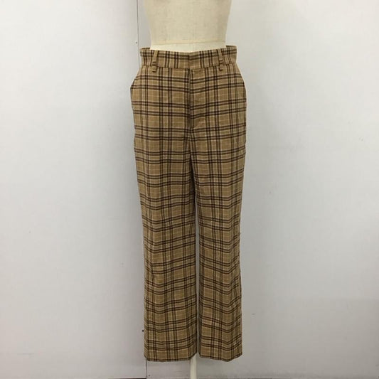 アーバンリサーチ URBAN RESEARCH ボトムス ボトムス UR17-24C001 TRウールチェックストレートパンツ 36 チェック ベージュ / ベージュ / X 茶 / ブラウン / X 黄 / イエロー /  レディース USED 古着 中古 10118807