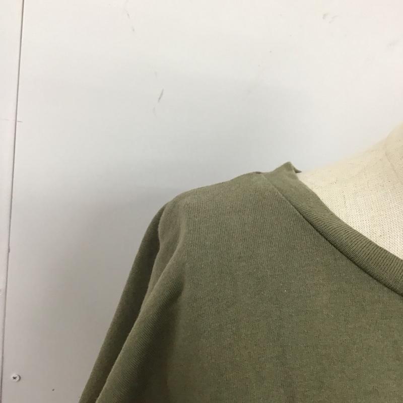 ビームス ハート BEAMS HEART ワンピース ロングスカート 半袖ロングワンピース フレアスカート 切り替えワンピース 無地 カーキ / カーキ /  レディース USED 古着 中古 10115170