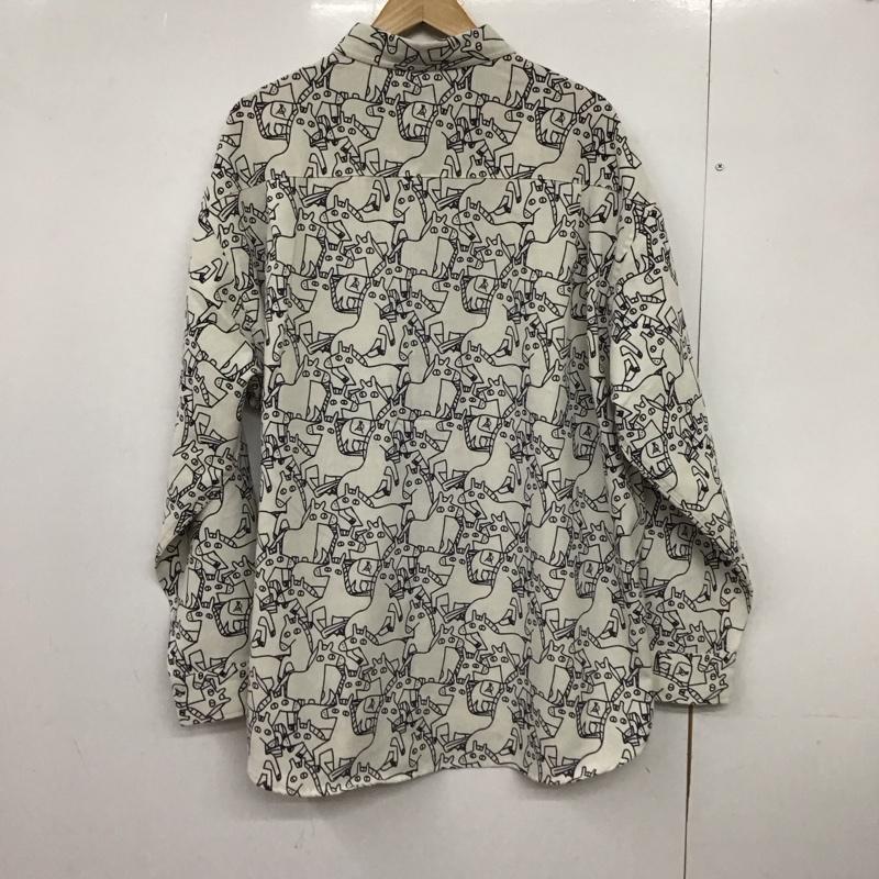 ゴースローキャラバン go slow caravan シャツ、ブラウス 長袖 長袖シャツ プリントシャツ カラーシャツ 5 プリント アイボリー / アイボリー /  メンズ USED 古着 中古 10147540