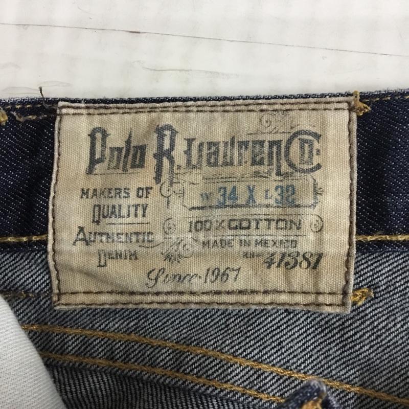 ポロバイラルフローレン Polo by RALPH LAUREN パンツ デニム、ジーンズ デニムパンツ 34 無地 インディゴ / インディゴ /  メンズ USED 古着 中古 10115642