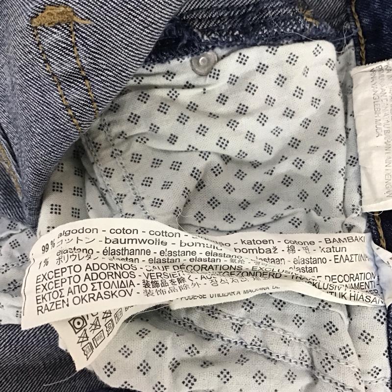 ザラ ZARA パンツ デニム、ジーンズ 5252 041 401 スキニー ストレッチ ダメージ加工 青 / ブルー /  レディース USED 古着 中古 10117246
