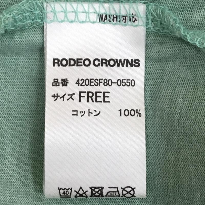 ロデオクラウンズ Rodeo Crowns カットソー 半袖 ノースリーブカットソー FREE 無地 薄緑 / ライトグリーン /  レディース USED 古着 中古 10134394